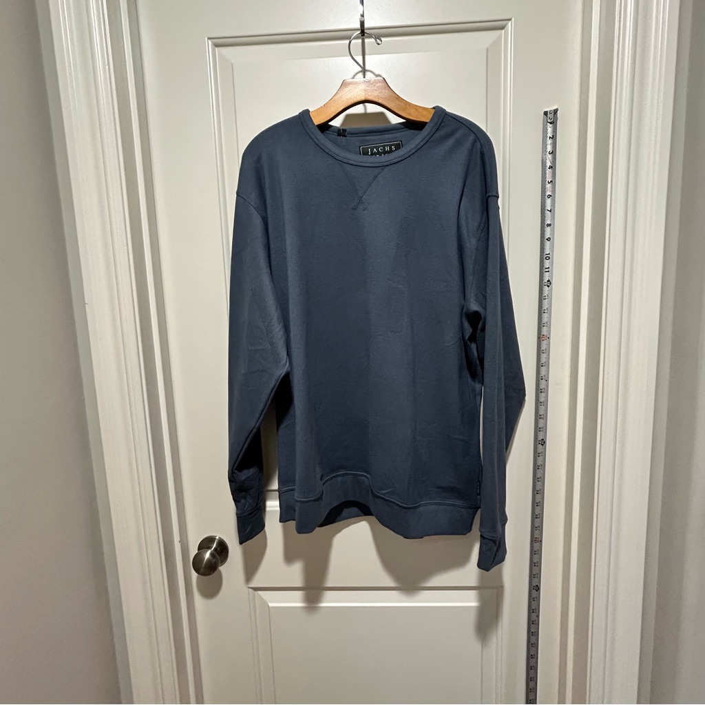 Jachs New York Men's Size Xl Pullover Sweater In Slate Blue. Nwt. Long Sleeve.